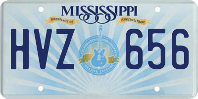 MS license plate HVZ656