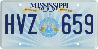 MS license plate HVZ659
