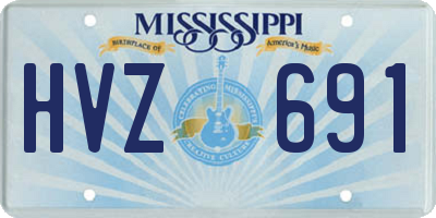 MS license plate HVZ691
