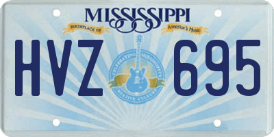 MS license plate HVZ695