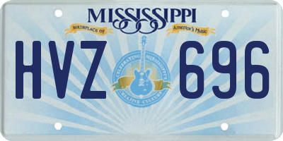 MS license plate HVZ696