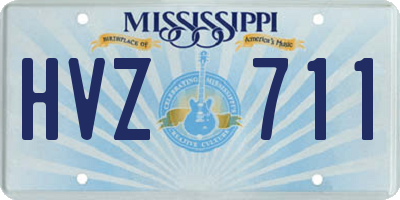 MS license plate HVZ711