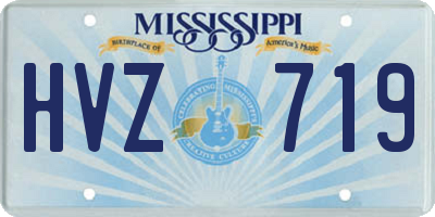 MS license plate HVZ719
