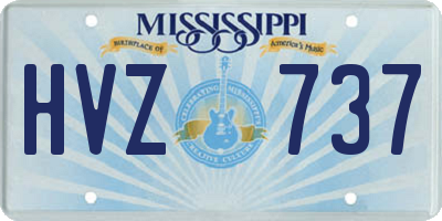 MS license plate HVZ737