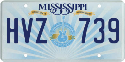 MS license plate HVZ739