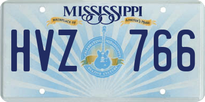 MS license plate HVZ766