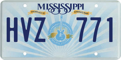 MS license plate HVZ771