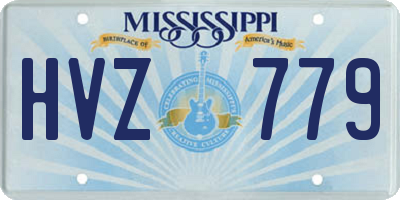 MS license plate HVZ779