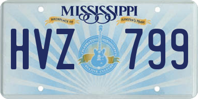 MS license plate HVZ799