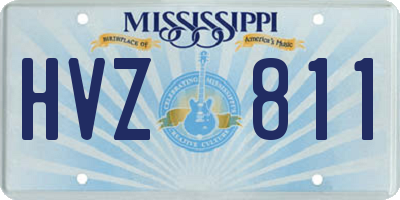 MS license plate HVZ811