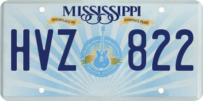 MS license plate HVZ822