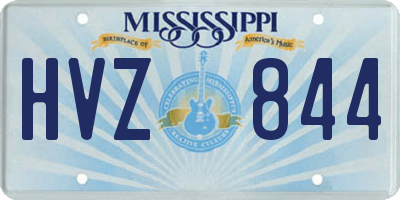 MS license plate HVZ844