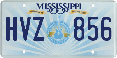 MS license plate HVZ856