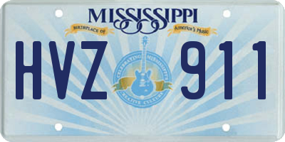 MS license plate HVZ911