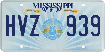 MS license plate HVZ939