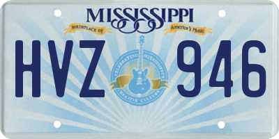 MS license plate HVZ946