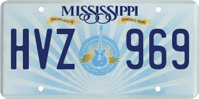 MS license plate HVZ969