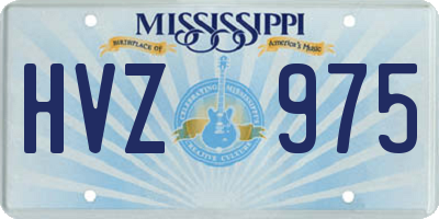 MS license plate HVZ975