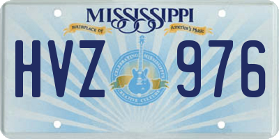 MS license plate HVZ976