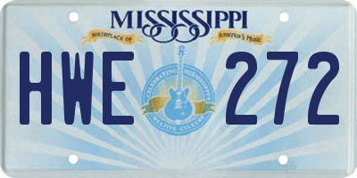 MS license plate HWE272