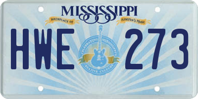 MS license plate HWE273