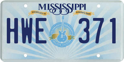 MS license plate HWE371
