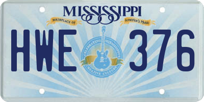 MS license plate HWE376