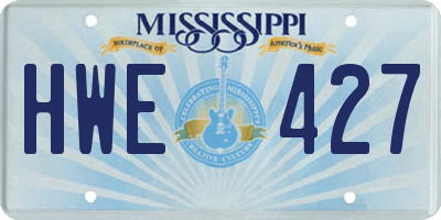 MS license plate HWE427