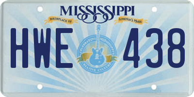 MS license plate HWE438