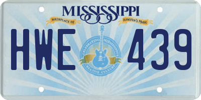 MS license plate HWE439