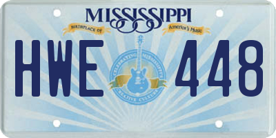 MS license plate HWE448