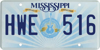 MS license plate HWE516