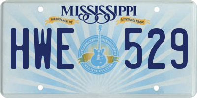 MS license plate HWE529