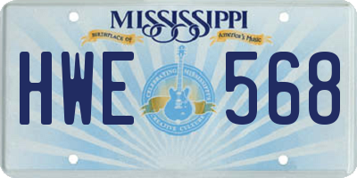 MS license plate HWE568