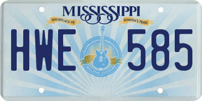 MS license plate HWE585
