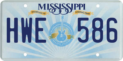 MS license plate HWE586