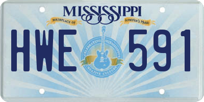 MS license plate HWE591