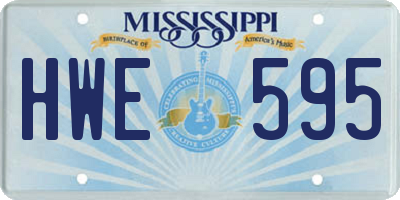 MS license plate HWE595