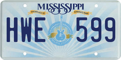 MS license plate HWE599