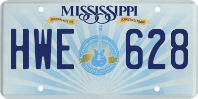 MS license plate HWE628