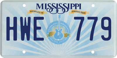 MS license plate HWE779