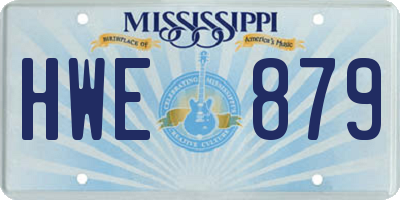 MS license plate HWE879