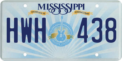 MS license plate HWH438