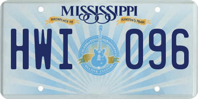 MS license plate HWI096