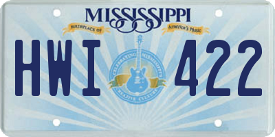MS license plate HWI422