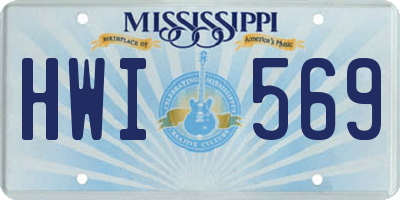 MS license plate HWI569