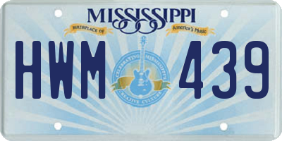 MS license plate HWM439