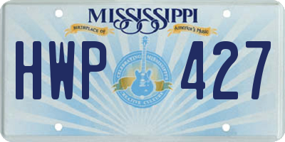 MS license plate HWP427