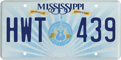 MS license plate HWT439