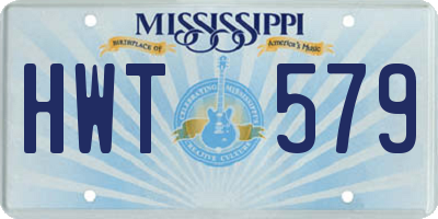 MS license plate HWT579